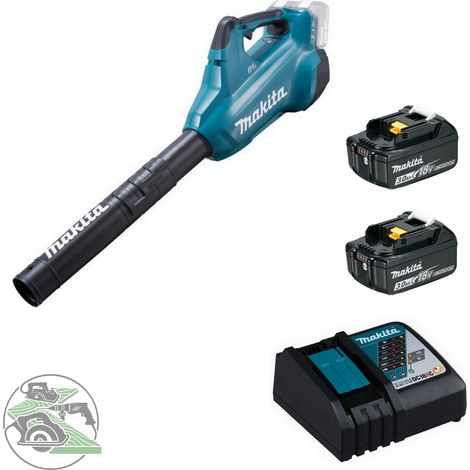 Makita Akku-Gebläse DUB362Z 2x 18V Blasrohr + 2x 3,0 BL1830B + Ladegerät DC18RC