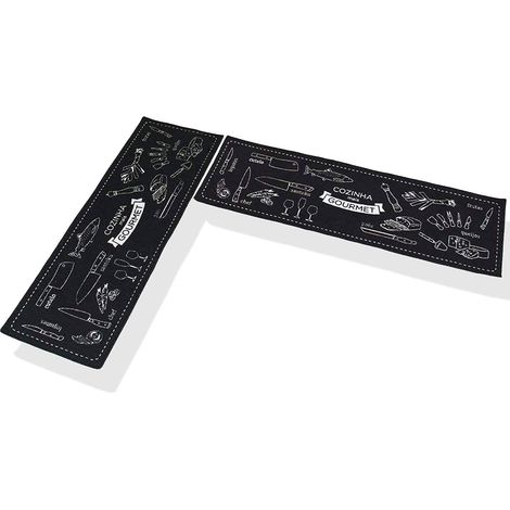 Two-piece set, machine washable, non-slip, kitchen mat, bathroom mat, doormat, kitchen floor mat.