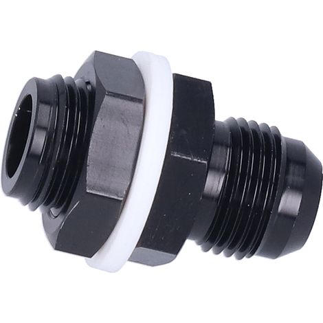 Raccord traversée réservoir 8AN mâle-mâle aluminium droit adaptateur carburant pièce auto (1/5)