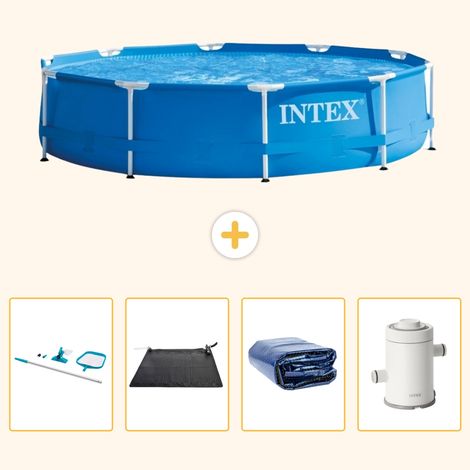 Intex Piscine Tubulaire Ronde - 305x76 cm - 5-pièces  S61 (1/5)