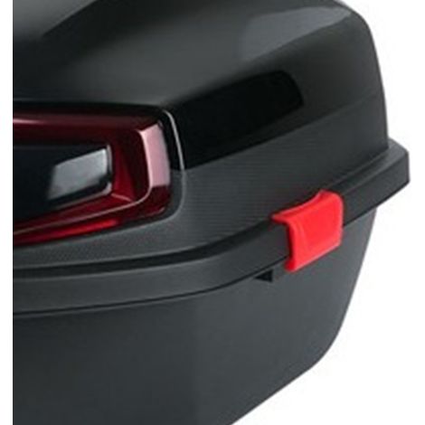 Coffre arrière pour véhicules électriques, grande capacité, surface lisse, coloris bicolore, noir. (1/5)