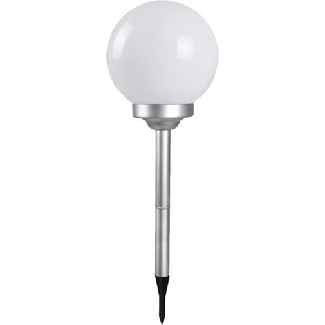 Boule lumineuse solaire pour jardin - JUANIO - Modèle 25x67 - Diam 25 cm - H 67 cm - LED 8h