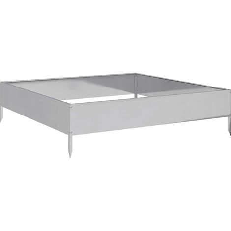 Maison Exclusive - Hochbeet 100x100x26 cm Verzinkter Stahl