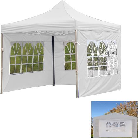 Bâches latérales pour tentes d'extérieur,tentes pare-soleil,tentes de camping,rideaux pare-soleil,(blanc, armature et toile non incluses)