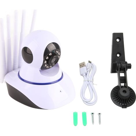 Caméra intelligente Wi-Fi 5 antennes 2,4 GHz HD 1080p Vision nocturne 15 m Audio bidirectionnel Détection sonore Caméra domestique (1/5)