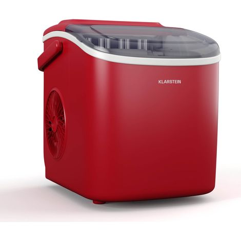 Klarstein Máquina de cubitos de hielo Caldwell  12 kg cubitos de hielo/día  totalmente automática  pantalla LED  fácil limpieza
