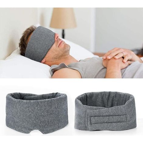 Leichte, verstellbare, handgefertigte Schlafmaske aus 100 % Baumwolle für Damen und Herren Reiseaccessoire für Yoga und entspannte Nickerchen.