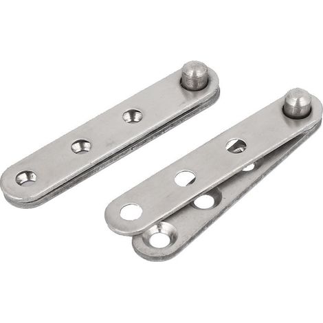 sourcing map Charnière Pivot 60mm L Métal 360° Rotatif Porte 2pcs (1/4)