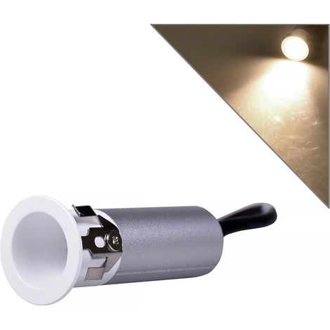 FARETTO LED DA INCASSO 3W LUCE NATURALE 4000K° - ILLUMINAZIONE A BASSO CONSUMO DESIGN COMPATTO IN ALLUMINIO BIANCO E ARGENTO (1/5)