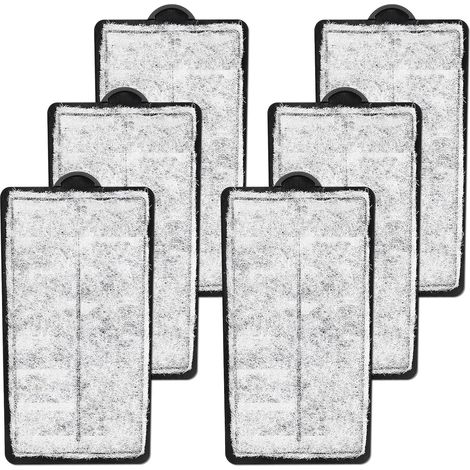 Lot de 6 cartouches filtrantes de rechange pour aquarium, cartouches filtrantes pour filtre de bassin de tortue 3 W (1/5)