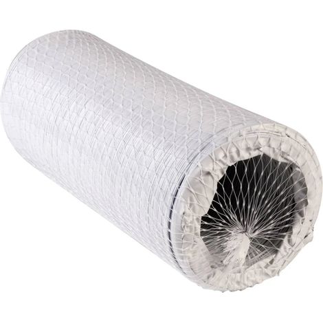 [GEBRAUCHT] B-Ware Wallair Spiralschlauch Lüftungsschlauch Kunststoff Flexschlauch Weiß 12,7 Cm 6 M