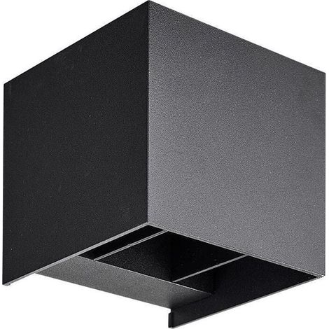 Applique extérieure carrée Double faisceau 6W équivalent 60W IP65 Température de couleur : blanc chaud 3000K (1/4)