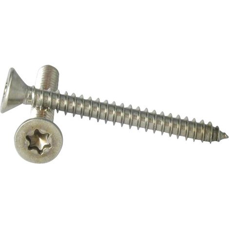Vis tôle Tête fraisée TORX T25 4.8X60 Inox A2-1 pièce