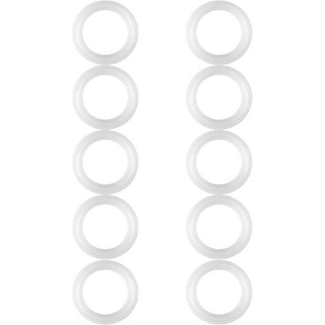 10 PCS Silicone Joint d'Étanchéité Rondelle Anneau Ensemble, 1.5 "Tri-Clamp Joint Joint Torique Rondelle D'étanchéité Sanitaire Pince Ferrule Raccords pour OD 50.5mm Sanitaire Tuyau Soudure Ferrule (1/5)
