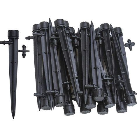 50 Wassertropfen mit 8 Ventilen, vielseitig, Mikrotropfen, 360°-Gartenbewässerungssystem, für 4 mm/7 mm Topfpflanzen (1/5)