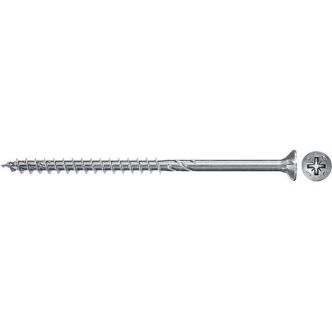Tornillos PowerFast II FPF II CZP, 45x80 BC, cabeza avellanada, engarce PZ, rosca parcial, cincado, caja 50 Fischer 670326