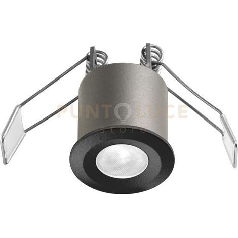 GFA1091N- FARETTO DA INCASSO ANTIABBAGLIO A LED 4000K 250LM 3W D.3,5CM NERO