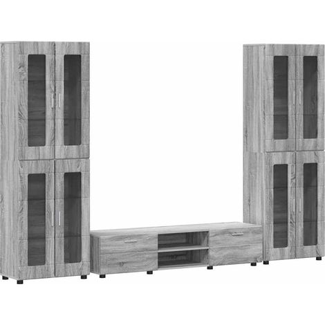 Maison Exclusive - Ensemble meuble TV FLORIN 3 pcs Gris Sonoma Bois d'ingénierie