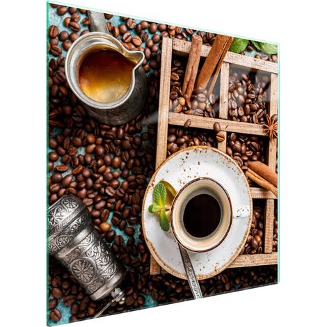 Glas-Kochfeldschutz 50x52 Kaffee (1/5)