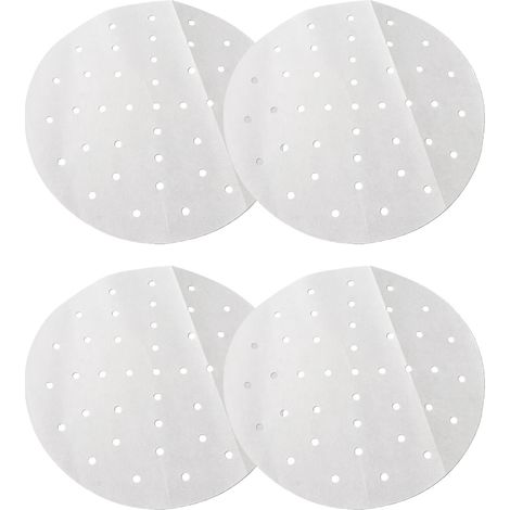500 feuilles de papier sulfurisé rondes, imperméables et antiadhésives, de 25 cm de diamètre, pour la cuisson au four et au barbecue. (1/5)
