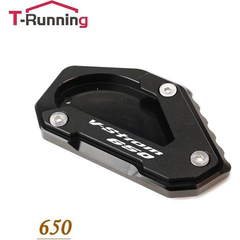 (650 Noir) Compatible avec les motos SUZUKI V-STROM 650/XT 1000 DL1000 VSTROM 650 DL650 1050 : béquille latérale, extension et support maxpower (1/4)