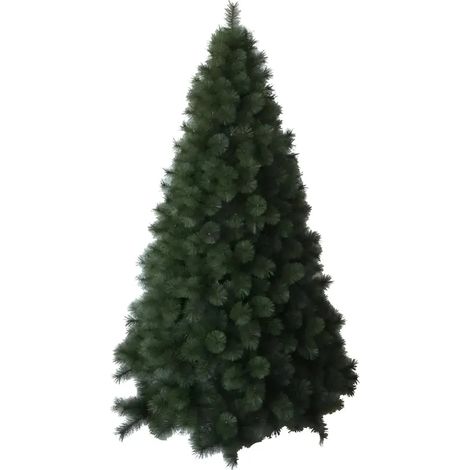 Albero di Natale Alto 180 cm Folto Verde Base 124 cm Rami Realistici