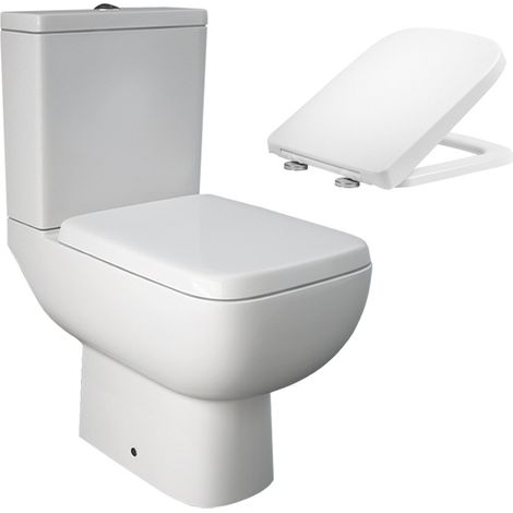 RAK S600 Close Coupled Toilet WC w/ Wrap Over Seat (1/5)