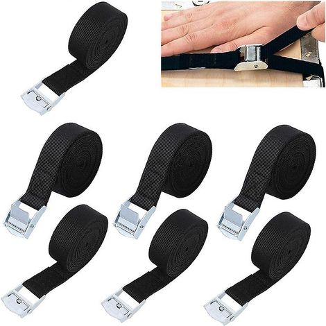 10pcs Lashing Straps Car Roof Rack Straps Cam Buckle Tie Down Strap (1/4)
