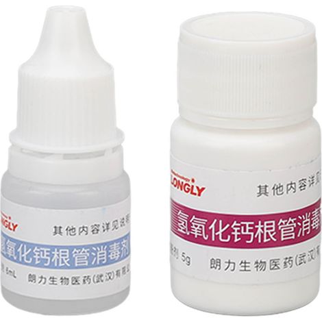 Kit de Nettoyage Profond des Canaux Dentaires avec Hydroxyde de Calcium - Poudre 5g et Liquide 6ml pour un Soin Sûr et Efficace (1/5)