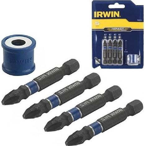 JEU DE 5 EMBOUTS À IMPACT IRWIN + MANCHE PH/PZ (1/2)