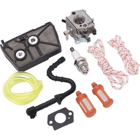 Kit de remplacement pour carburateur de tronçonneuse : bougie d'allumage, filtre à carburant, joint et durite pour les modèles 028, 028AV, 028WB, 028Q et 028W. (1/5)