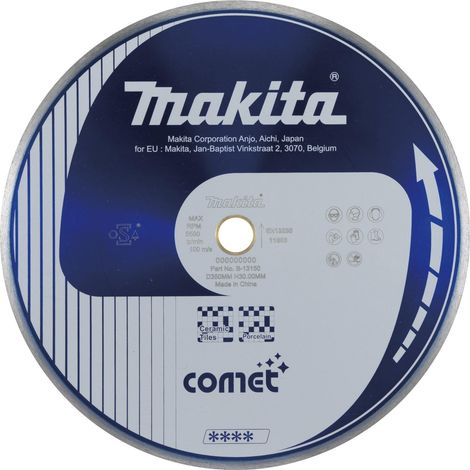 Makita Comet Disque diamant avec bord continu pour céramique - 350x30 mm