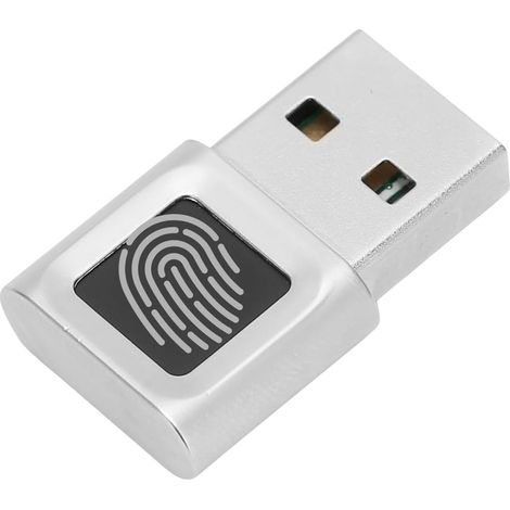 Lecteur D'Empreintes Digitales USB, Capteur D'Empreintes Digitales de Verrouillage de sécurité des Ordinateurs Portables Biométriques avec Reconnaissance à 360 ° pour PC (1/5)