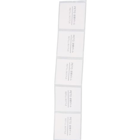 Étiquettes adhésives rectangulaires autocollantes pour flacons cosmétiques voyage recharge, 5 pièces, 32 x 32 mm (1,3 x 1,3 pouces), pour documents et bouteilles. (1/5)