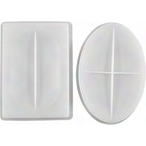 Boîte à savon moulée 2 pièces, moule DIY pour création artisanale de savon fait main (1/4)