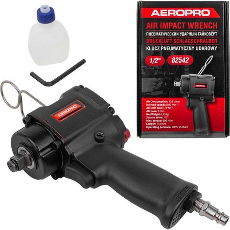 Avvitatore pneumatico a impulsi 600 Nm 1/2" compatto