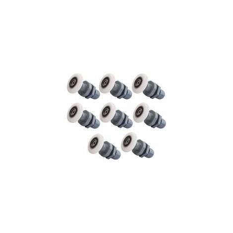 Lot de 8 poulies pour salle de douche - diamètre des roues : 19 mm/pièce (1/5)