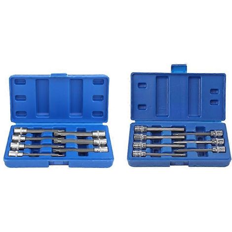 Jeu de 7 douilles Torx/Allen Star extra longues en acier CR-V, entraînement 3/8", résistantes (1/5)