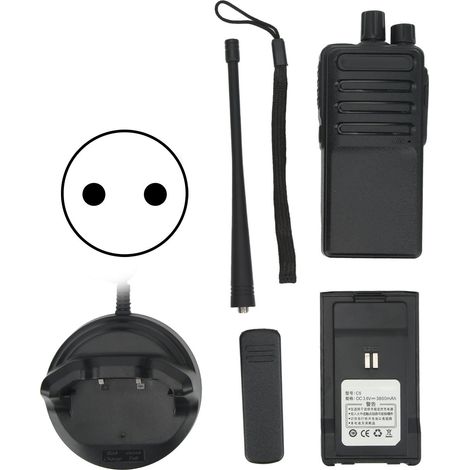 Talkies-walkies sans fil rechargeables 5W 16 canaux radio bidirectionnelle portable pour extérieur (1/5)