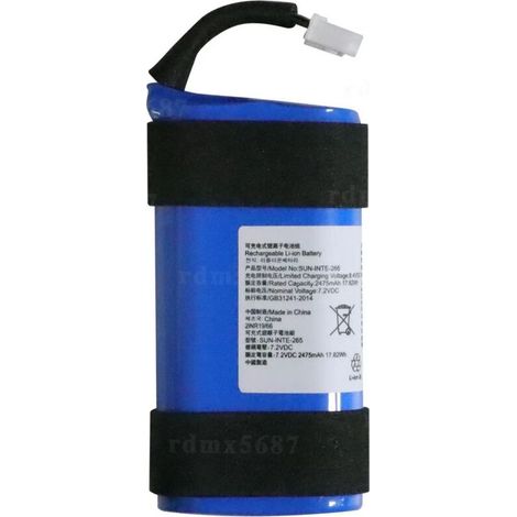 Wiederaufladbarer Lithium-Polymer-Akku für JBL Partybox On-The-Go, 7,2 V 2475 mAh (Referenz: SUN-INTE-265) (L nicht enthalten). (1/5)