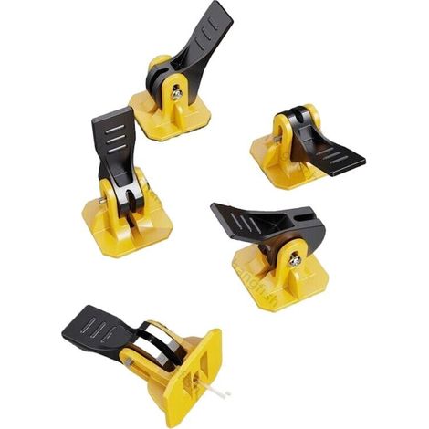Kit de nivellement de carrelage QttvbTna, réutilisable, jaune et noir, 20 x 20 x 55 mm