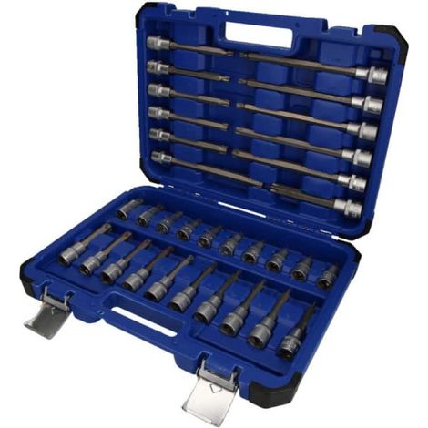 BRILLIANT TOOLS  1/2" Juego  de puntas  de vaso  26 piezas.  Perfil XZN  multi-diente -  BT022026