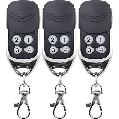 Télécommande universelle 433 MHz pour portails, télécommande de remplacement pour portes de garage, copie parfaite, code fixe, code tournant, compatible avec les télécommandes DOORHAN et MOTORLIN, lot