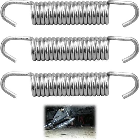 Ressorts pour châssis de moto,3 ressorts d'échappement de moto en acier inoxydable, type universel de 58 mm, adaptés aux silencieux, collecteurs et raccords de tuyau d'échappement au cadre. (1/5)