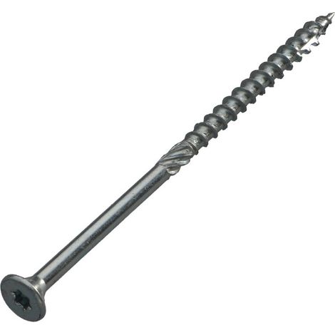 VBA Vis bois agglo Tête fraisée TORX T30 6X100 Filetée sur 60 Acier zingué - 1 pièce (1/5)