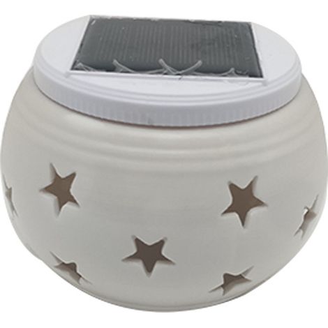 Lampe solaire à changement de couleur, lampe de table étanche en verre cristal, veilleuse LED pour terrasse, jardin, cour, intérieur et extérieur.-AquaForge