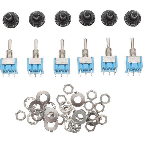 Interrupteur à bascule robuste à 3 positions, compatible avec une utilisation automobile, lot de 6 (1/5)