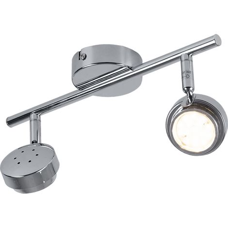 Plafoniera Plafoniera a strisce LED, con faretti mobili, 2x5W 2x360lm 3000K, LxH30 x 14 cm (1/5)