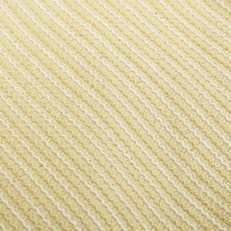 INLIFE Voile d'ombrage Voile de parasol PEHD Carré 2 x 2 m Beige (1/5)