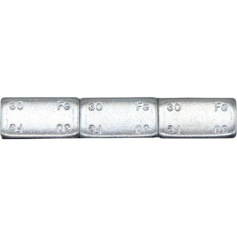 Equilibrador de neumáticos para coche, bloque de peso metálico, bloque adhesivo, equilibrador de acero, 30 g x 3 piezas/pieza, 1 pieza (1/5)